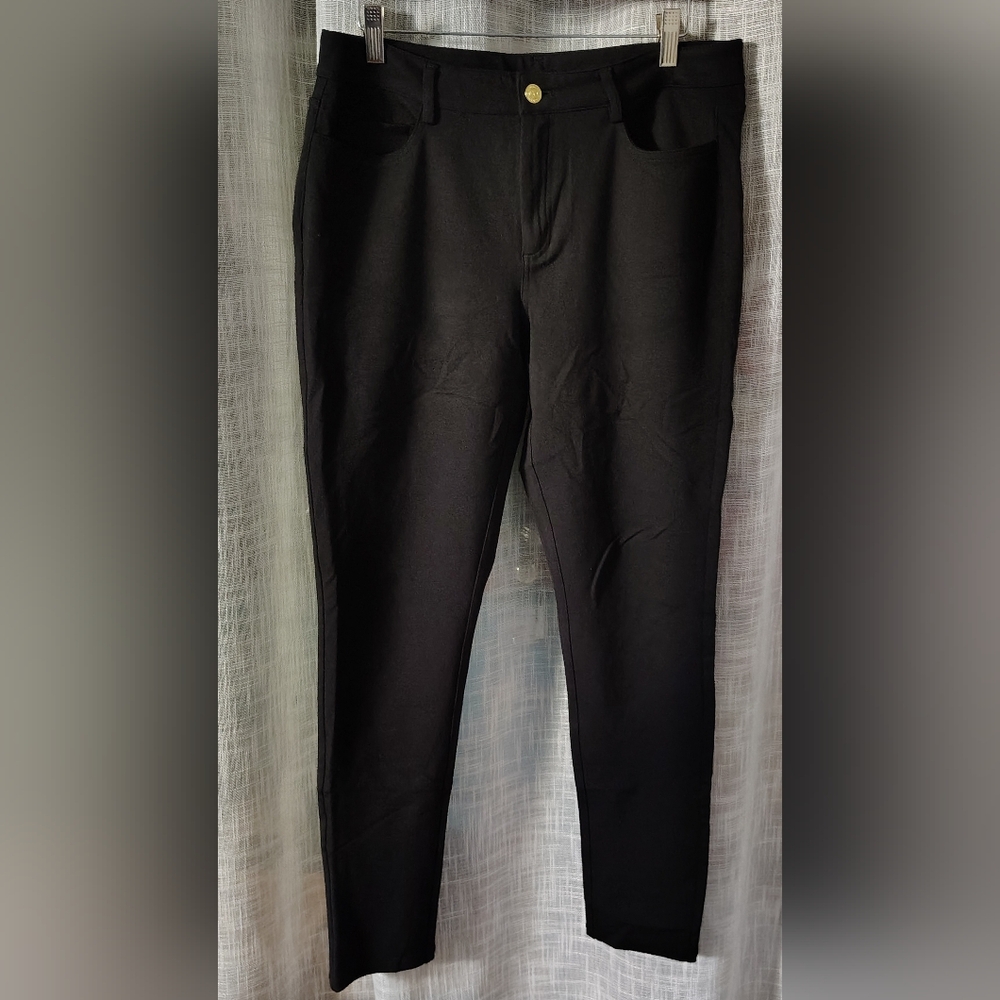 👖Michael Kors Stretchy Slack/Leggings Black/10